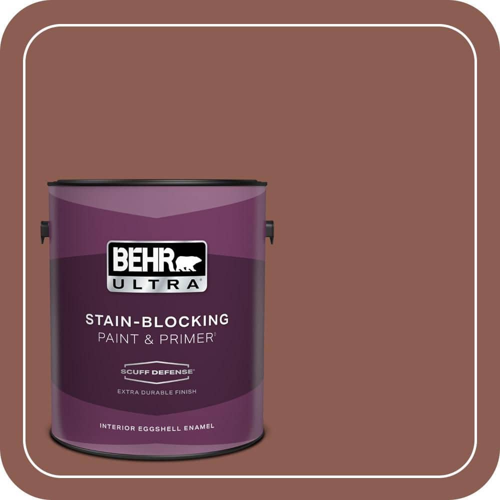 BEHR ULTRA 1 gal. #S170-6 Red Curry Extra Durable Eggshell Enamel Interior Paint & Primer