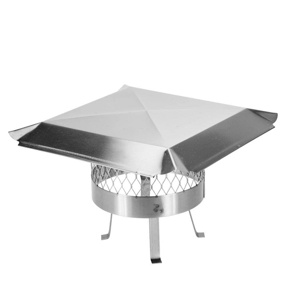 HY-C 12 in. Round Slip-In Welded Leg Single Flue Chimney Cap in Stainless Steel (2)