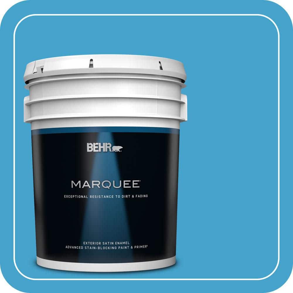 BEHR MARQUEE 5 gal. #540B-6 Sea Ridge Satin Enamel Exterior Paint & Primer
