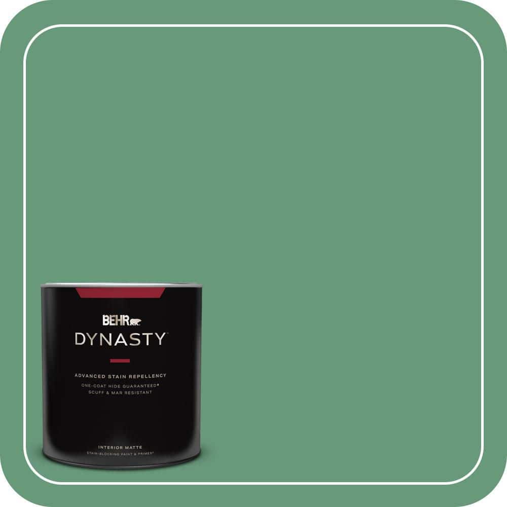 BEHR DYNASTY 1 qt. #470D-5 Herbal Matte Interior Stain-Blocking Paint and Primer