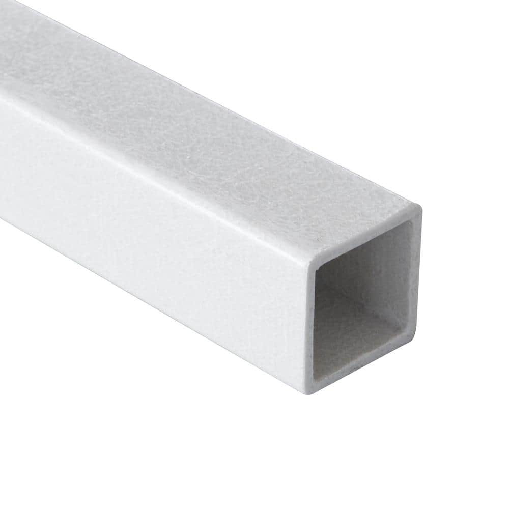 Wellco 72 in. x 2 in. x 1/5 in. FRP Square Tube Fence Post For Corner / Line, (2 Pack) (3)