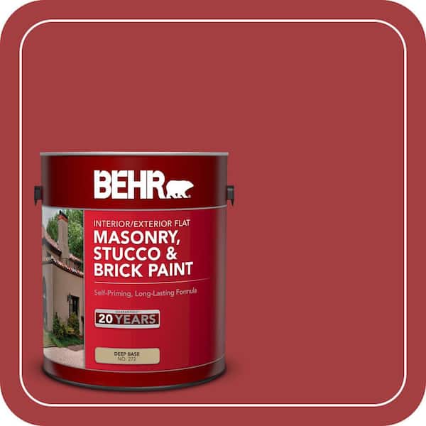 BEHR 1 gal. #P140-7 No More Drama Flat Interior/Exterior Masonry, Stucco and Brick Paint (2)