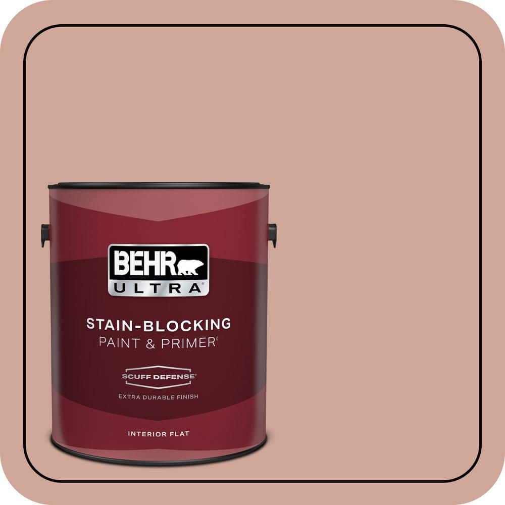 BEHR ULTRA 1 gal. #PPU2-08 Pink Ginger Extra Durable Flat Interior Paint & Primer (1)