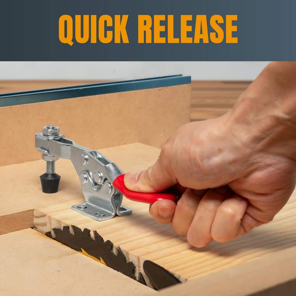 ‎POWERTEC 500 lbs. Horizontal Quick-Release Toggle Clamp (10-Pack) (2)
