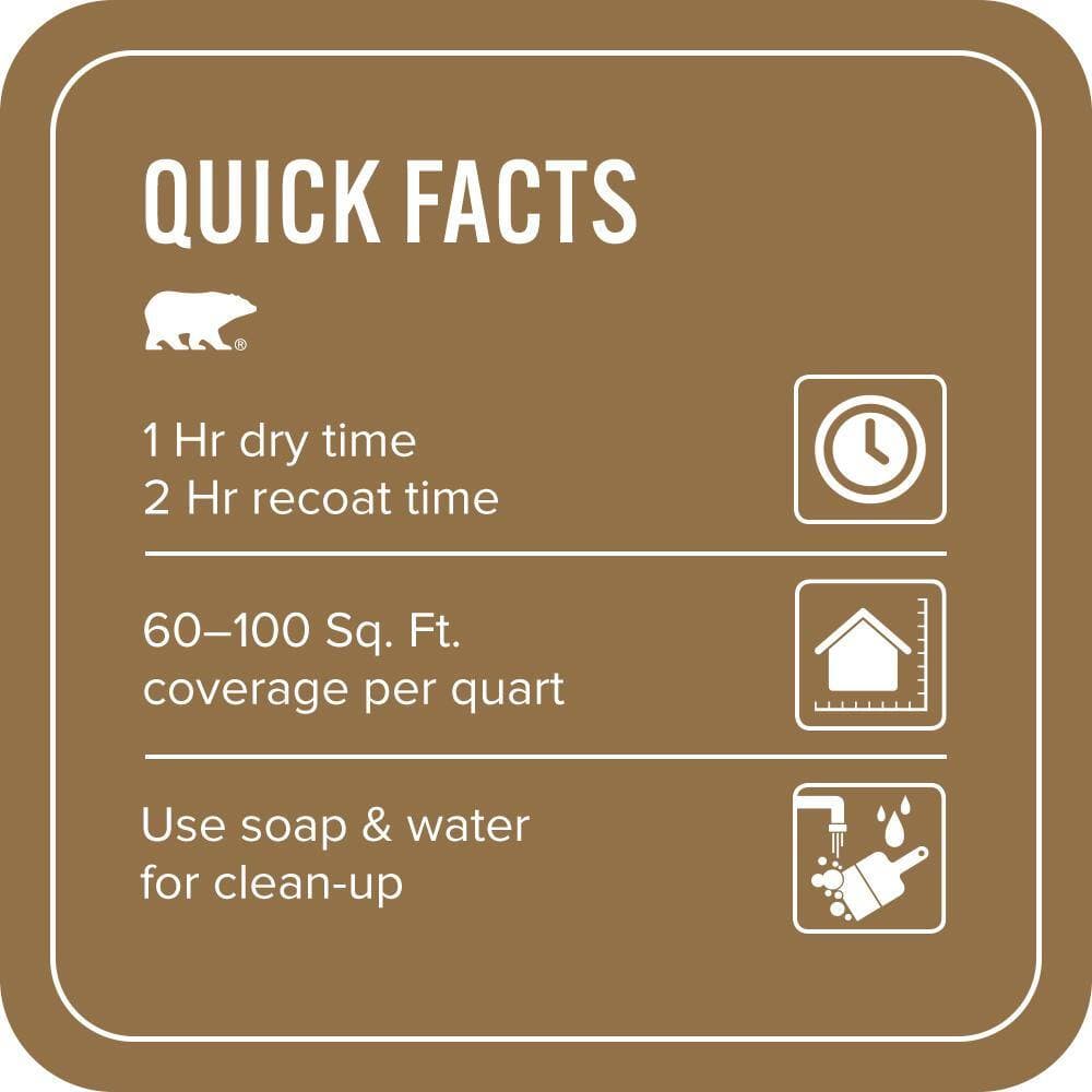 BEHR PREMIUM PLUS 1 qt. #N280-7 Brass Button Flat EcoMix Plant-Based Interior Paint & Primer (3)