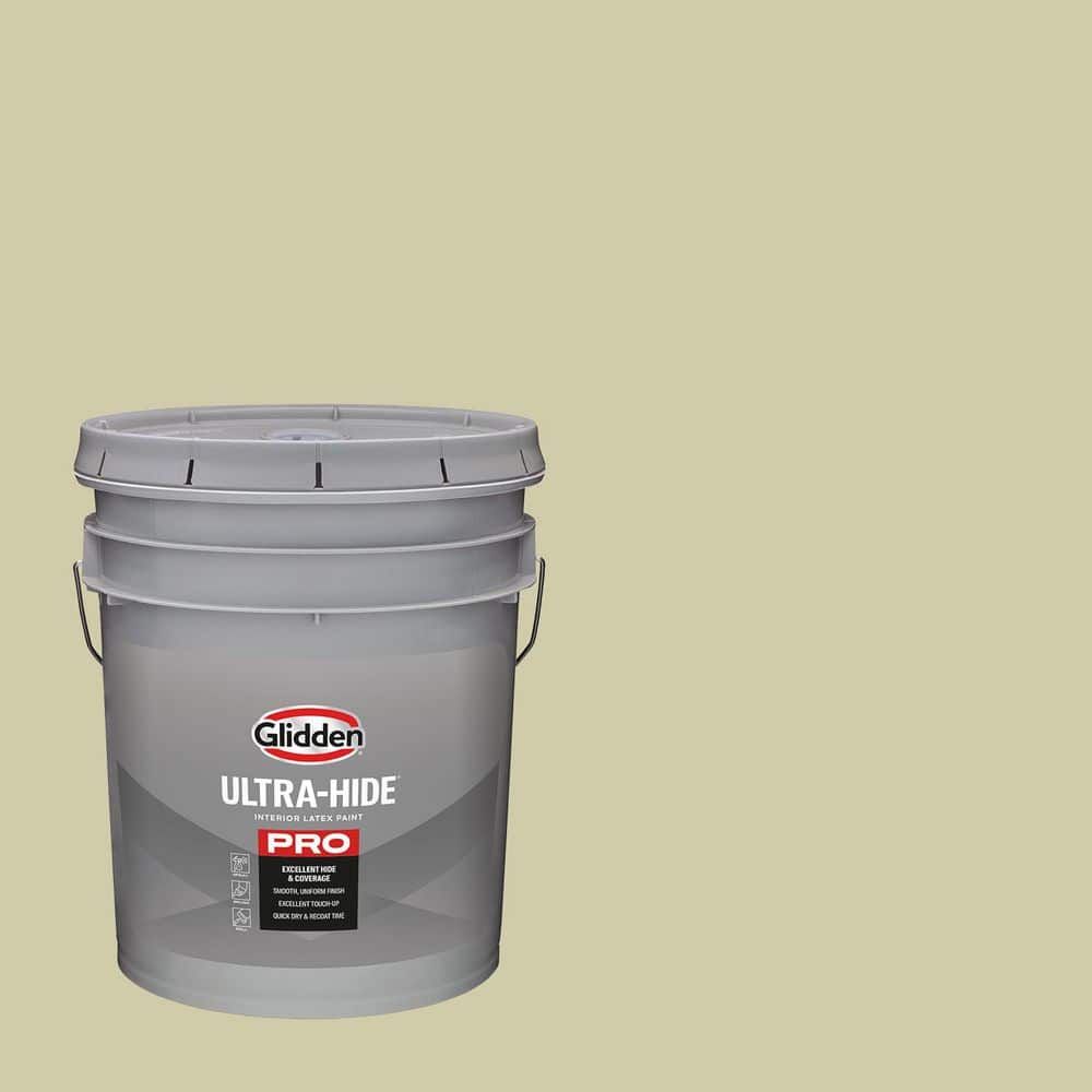 Glidden Ultra-Hide 1 gal. PPG1114-3 Canary Grass Semi-Gloss Interior Paint