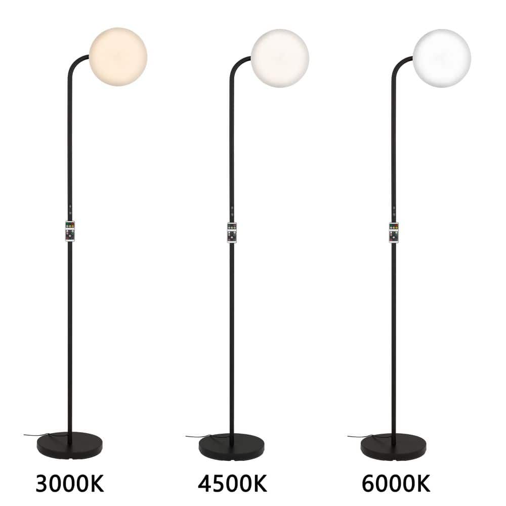 Quoizel Arlen 65 in. Matte Black Modern Integrated LED Dimmable and Color Temperature Adjustable Standard Floor Lamp (3)