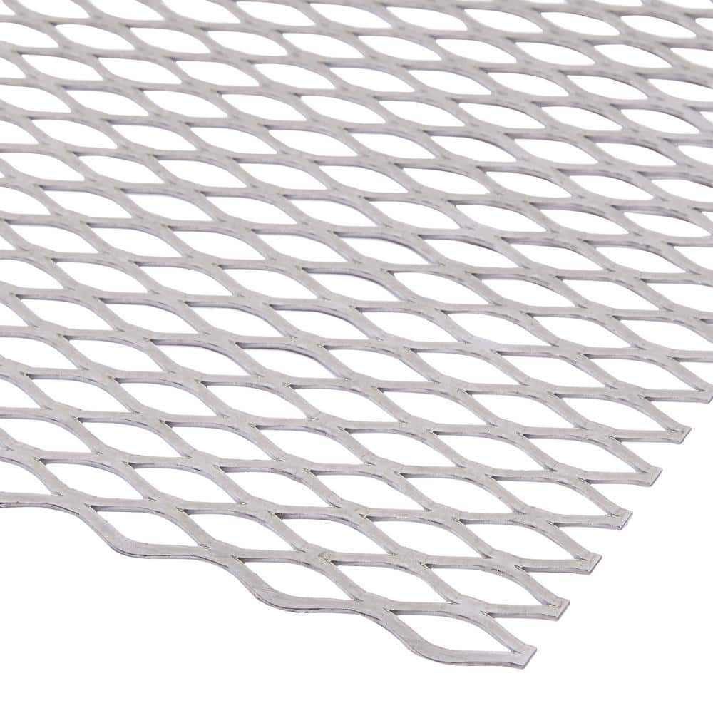 Everbilt 12 in. x 24 in. - 18 Gauge Plain Steel Expanded Metal - 1/2 in. O/C Spacing (4)
