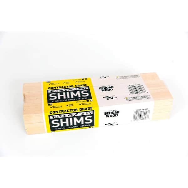 Unbranded 12 in. Contractor Shims 42-Per Bundle