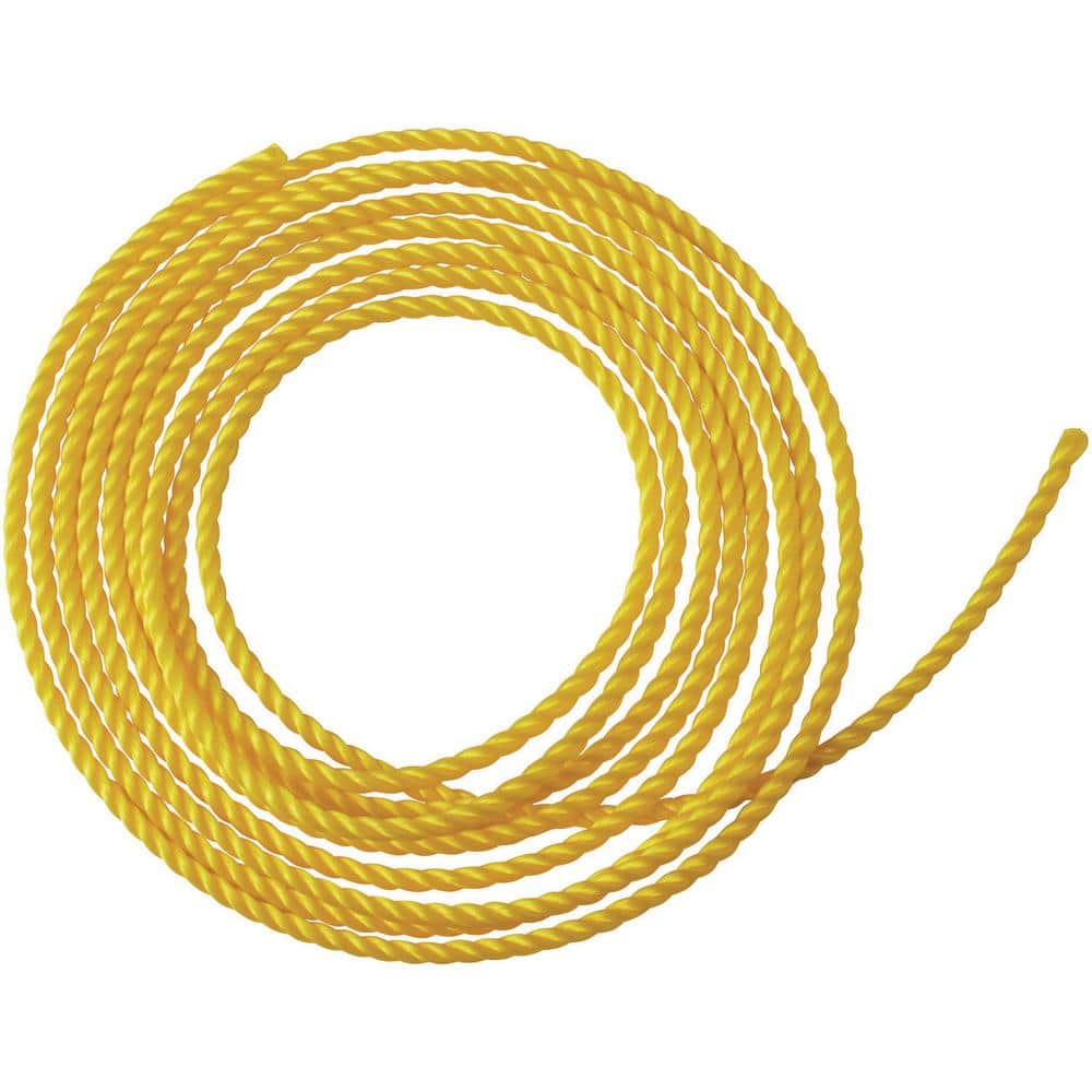 Everbilt 1/4 in. Yellow Twist Polypropylene Rope (4)