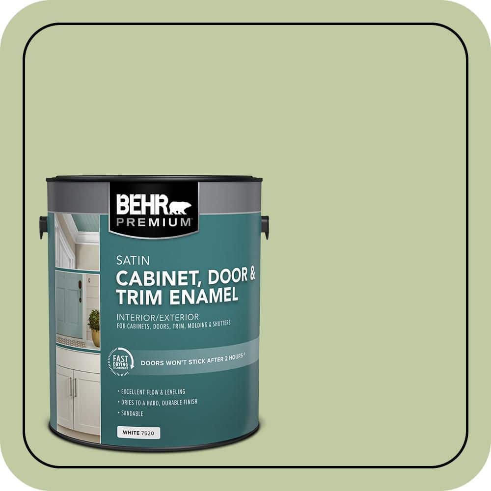 BEHR PREMIUM 1 gal. #M360-4 Marjoram Satin Enamel Interior/Exterior Cabinet, Door & Trim Paint
