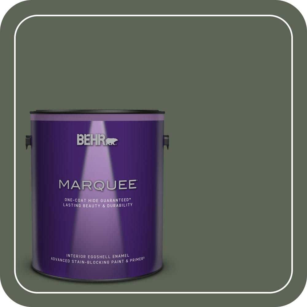 BEHR MARQUEE 1 gal. #T13-16 Pine Cone Pass Eggshell Enamel Interior Paint & Primer (1)