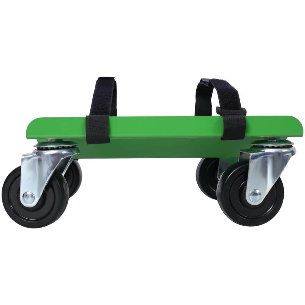 maocao hoom Snowmobile Dolly Heavy Duty Carries up to 1500 lbs. V-Slide with 2.5 in. Swivel Casters Rubber Pad, Heavy Duty Straps (2)
