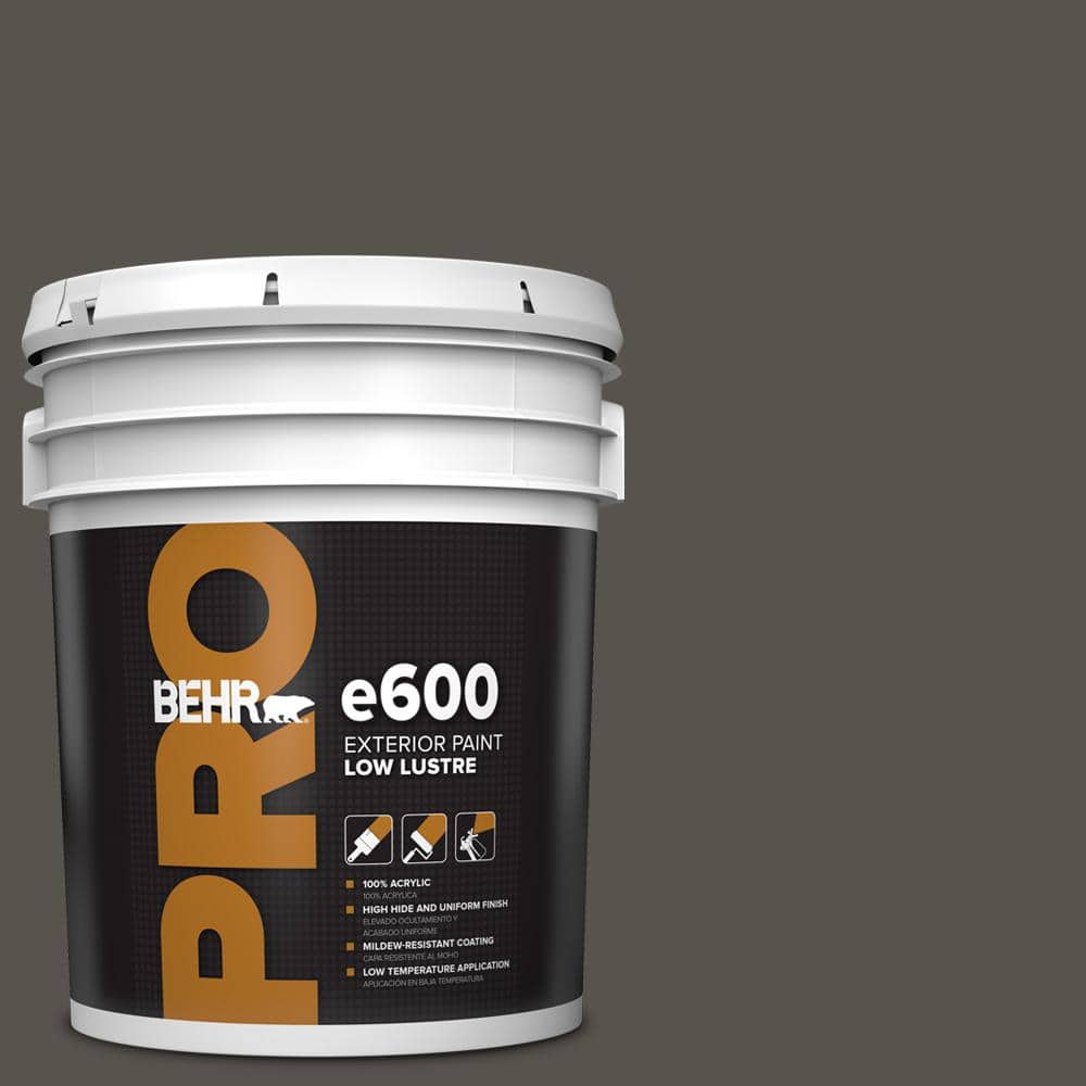 BEHR PRO 5 gal. #790D-7 Black Bean Low Luster Exterior Paint
