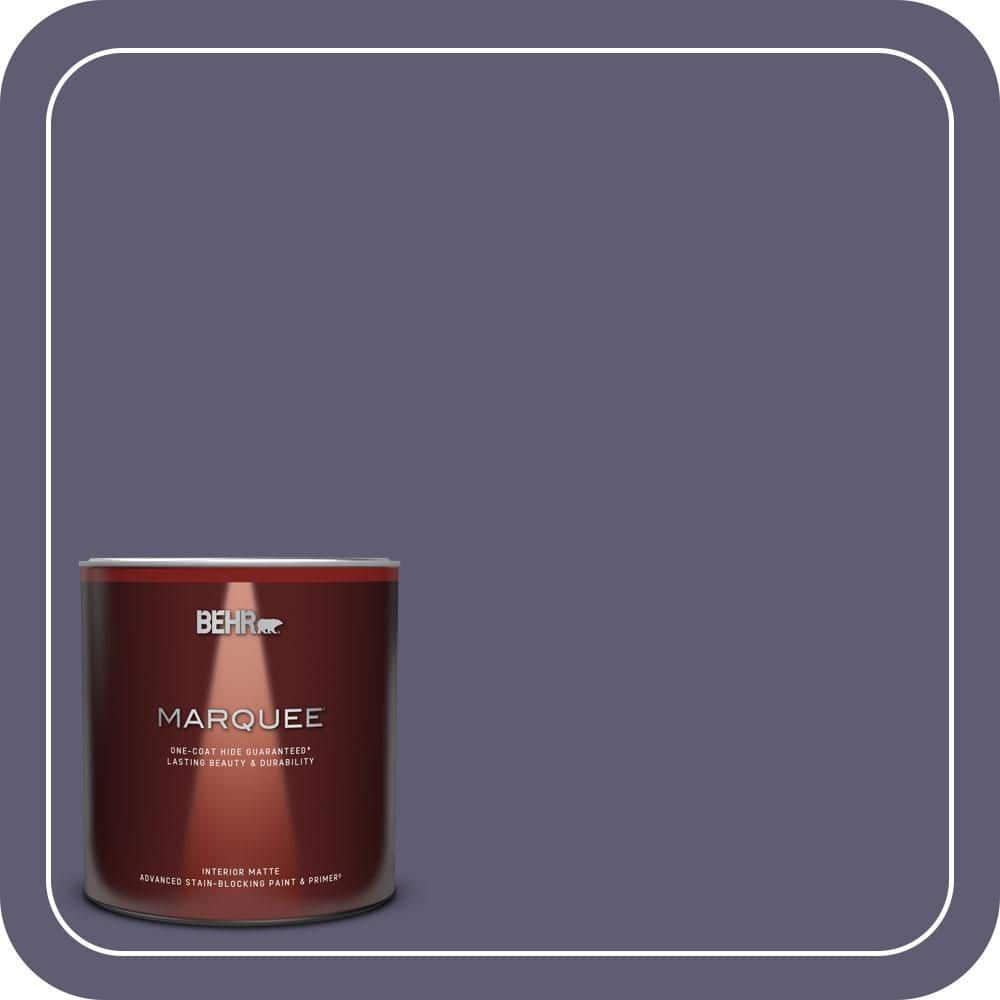 BEHR MARQUEE 1 qt. #PMD-90 Luscious Purple Matte Interior Paint & Primer