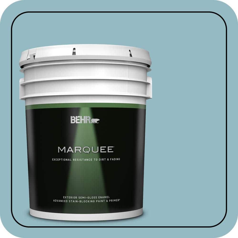 BEHR MARQUEE 5 gal. #T18-13 Casual Day Semi-Gloss Enamel Exterior Paint & Primer