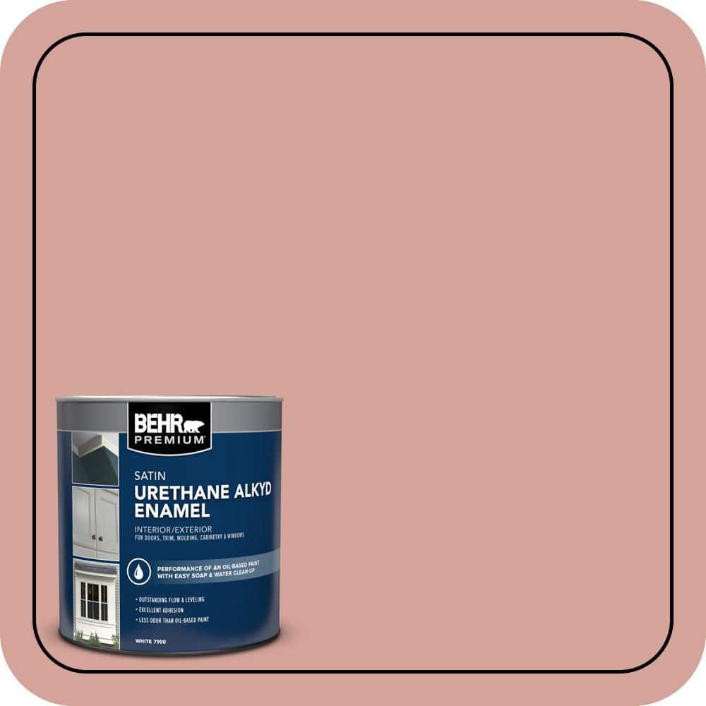 BEHR PREMIUM 1 qt. #S160-3 Bubble Shell Satin Enamel Urethane Alkyd Interior/Exterior Paint