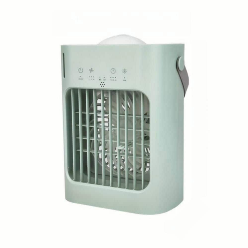 Edendirect 8 in. 3 fan speeds Desk Fan in Green with mist cooling and quiet operation (1)