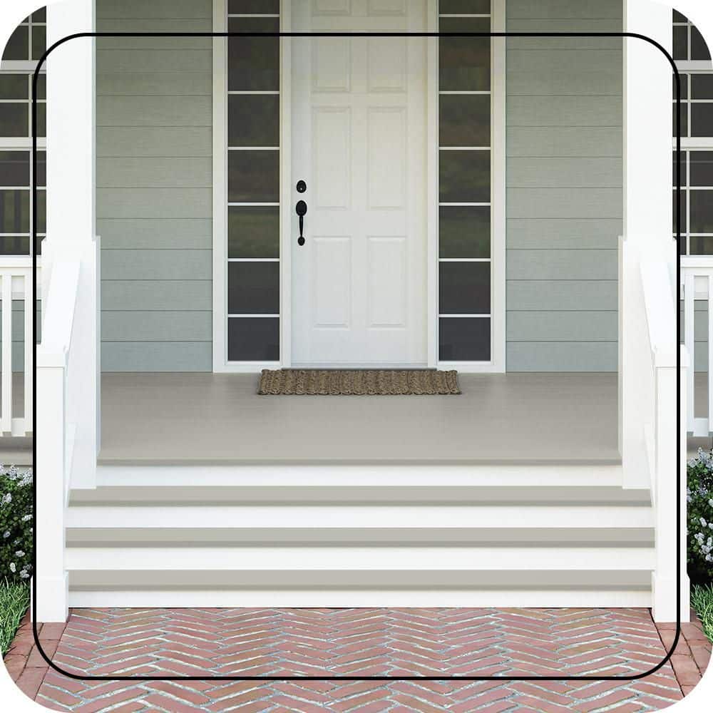 BEHR PREMIUM #N370-3 Textured Low-Lustre Enamel Interior/Exterior Porch and Patio Anti-Slip Floor Paint (2)