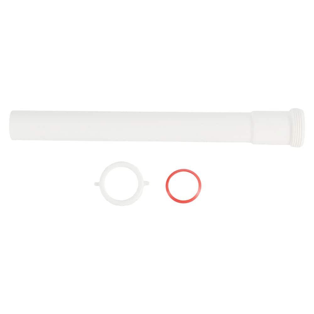 Everbilt 1-1/4 in. x 12 in. Trap Extension Tube SJ Polypropylene (4)