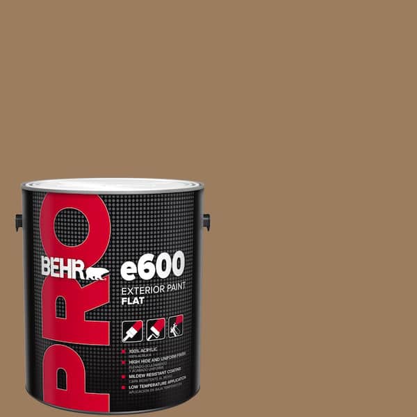 BEHR PRO 1 gal. #BXC-08 Safari Brown Flat Exterior Paint (2)