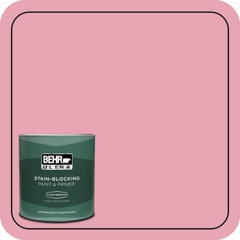 BEHR ULTRA 1 qt. #P140-3 Love at First Sight Extra Durable Semi-Gloss Enamel Interior Paint & Primer