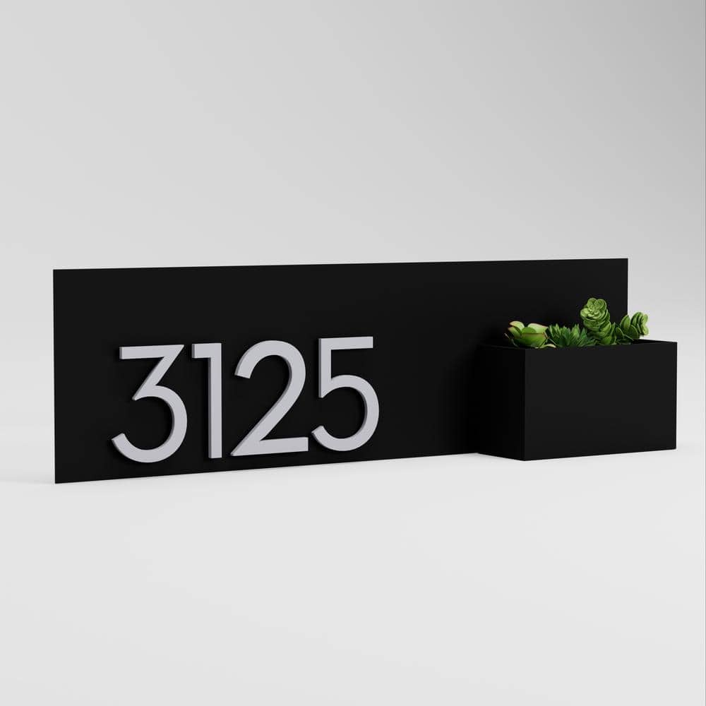 POST & PORCH Vista View Rectangle Address Planter (2)