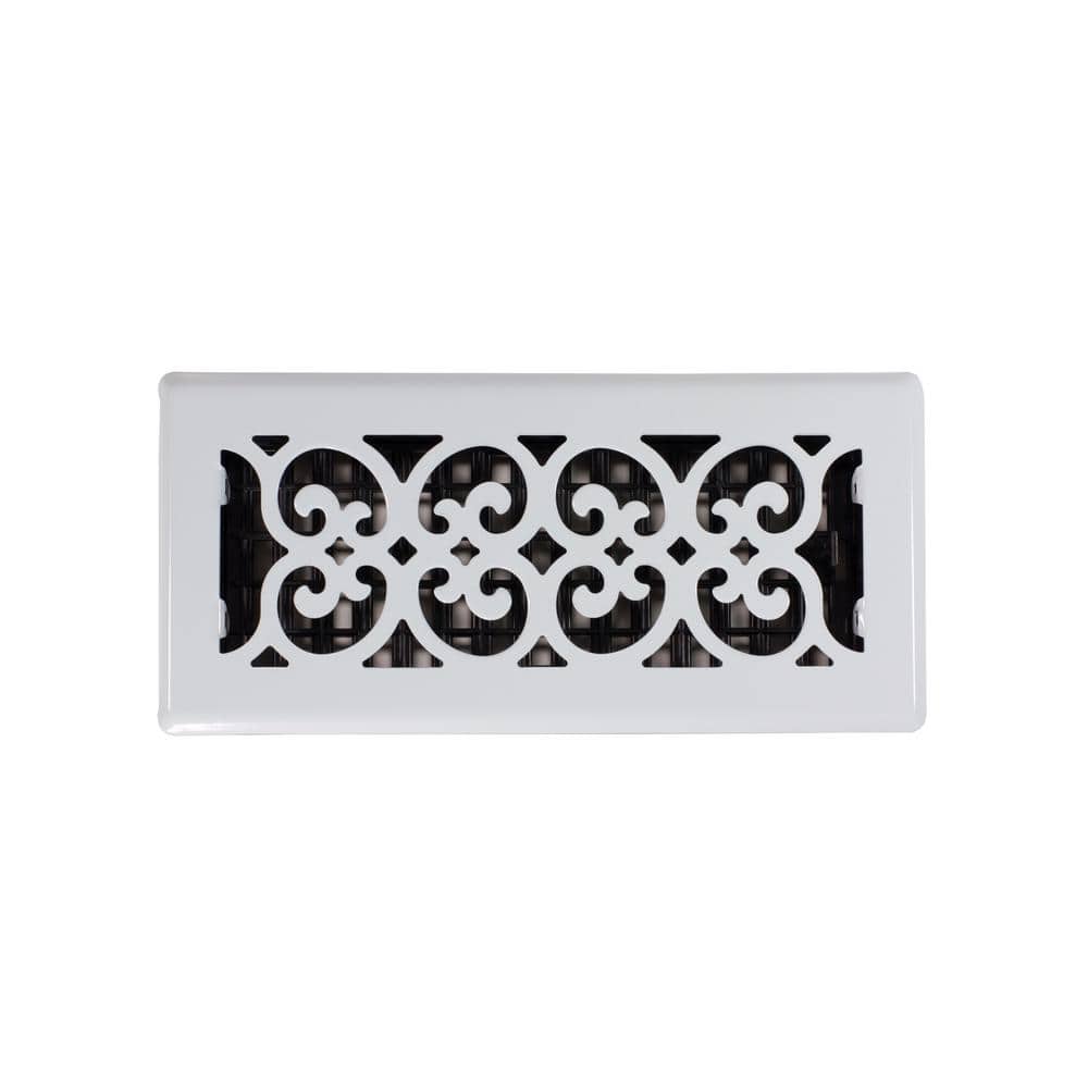 Decor Grates 4 in. x 10 in. Steel Floor Register (3)
