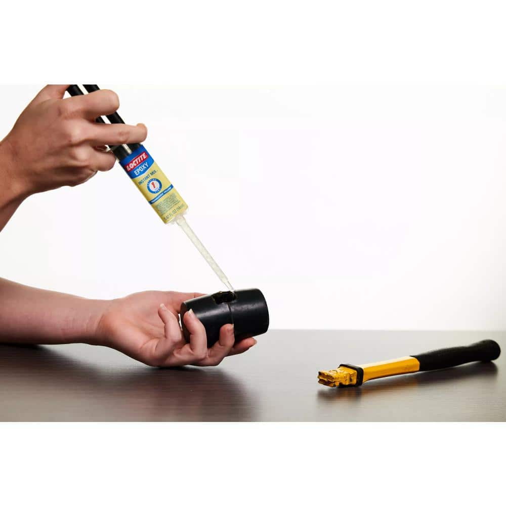 Loctite Instant Mix 1-Minute Epoxy Translucent Yellow Syringe (4)