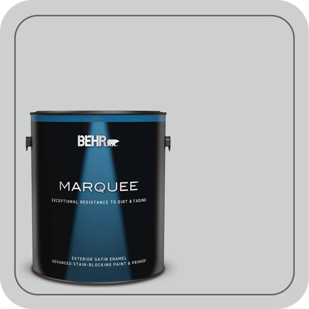 BEHR MARQUEE 1 gal. #PPH-43 Gray Pearl Satin Enamel Exterior Paint & Primer