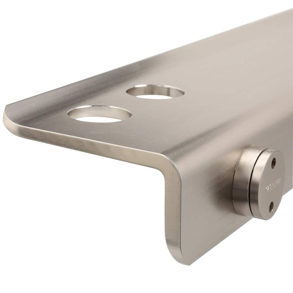 KOHLER Choreograph 14 in. W Floating Shower Shelf in Anodized Brushed Nickel (3)