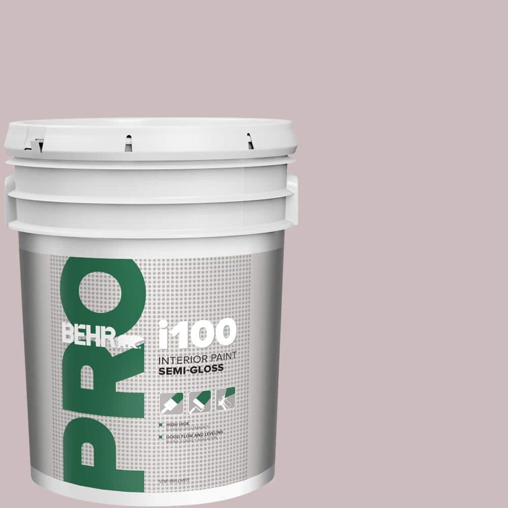 BEHR PRO 5 gal. #100E-3 Pastel Violet Semi-Gloss Interior Paint