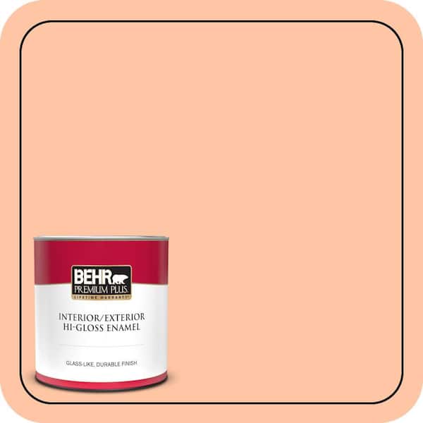 BEHR PREMIUM PLUS #240A-3 Bright Citrus Enamel Low Odor & Primer (3)
