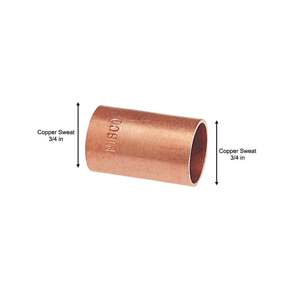 Everbilt 3/4 in. Copper Pressure Slip Coupling Fitting (3)