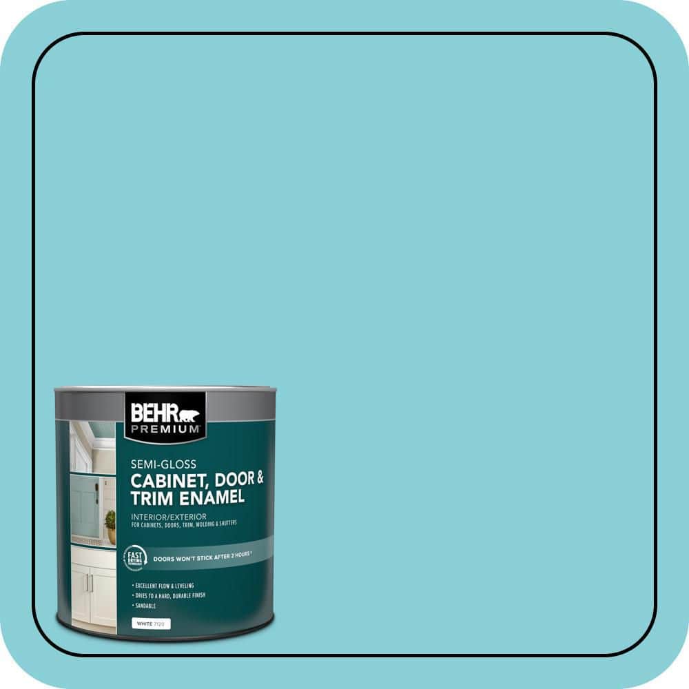 BEHR PREMIUM 1 qt. #HDC-MD-14 Sky Watch Semi-Gloss Enamel Interior/Exterior Cabinet, Door & Trim Paint