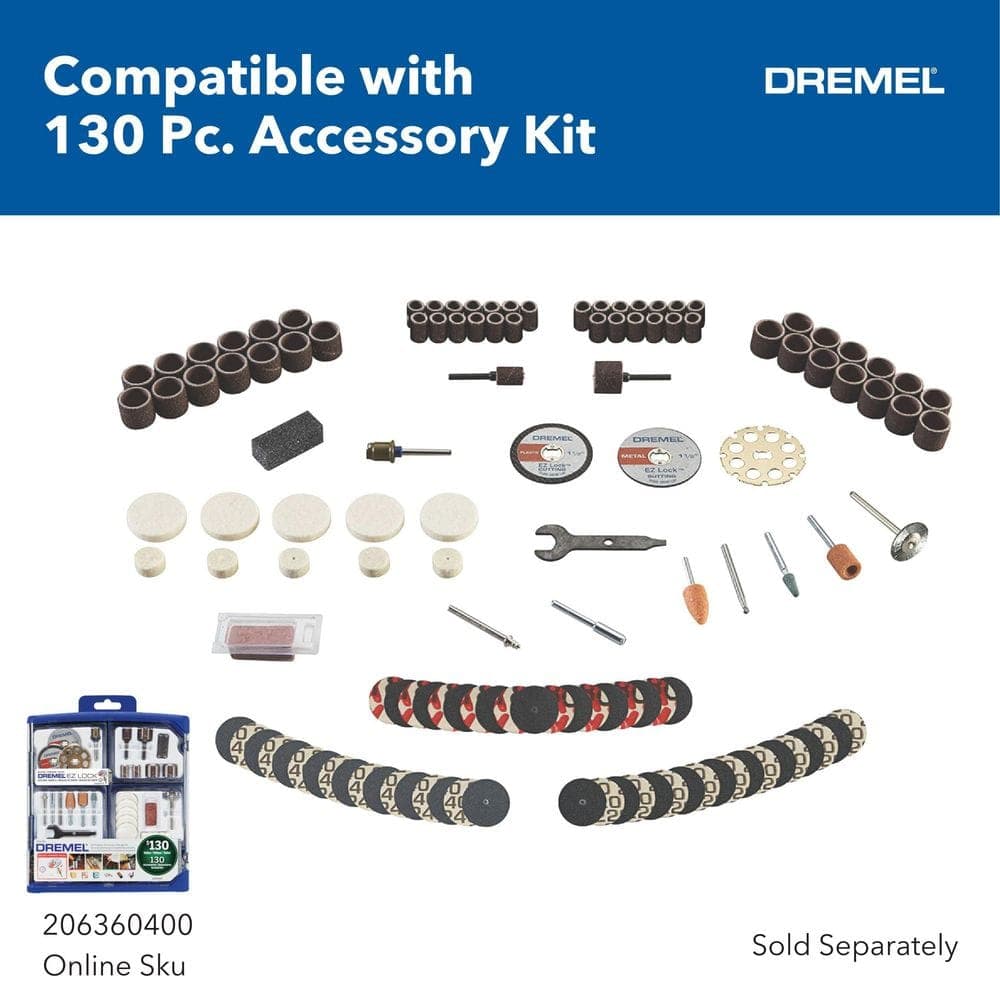 Dremel 8240 12V Li-Ion 2-Amp Variable Speed Cordless Rotary Tool Kit with Battery, Charger, 5-Accessories and Storage Bag (2)