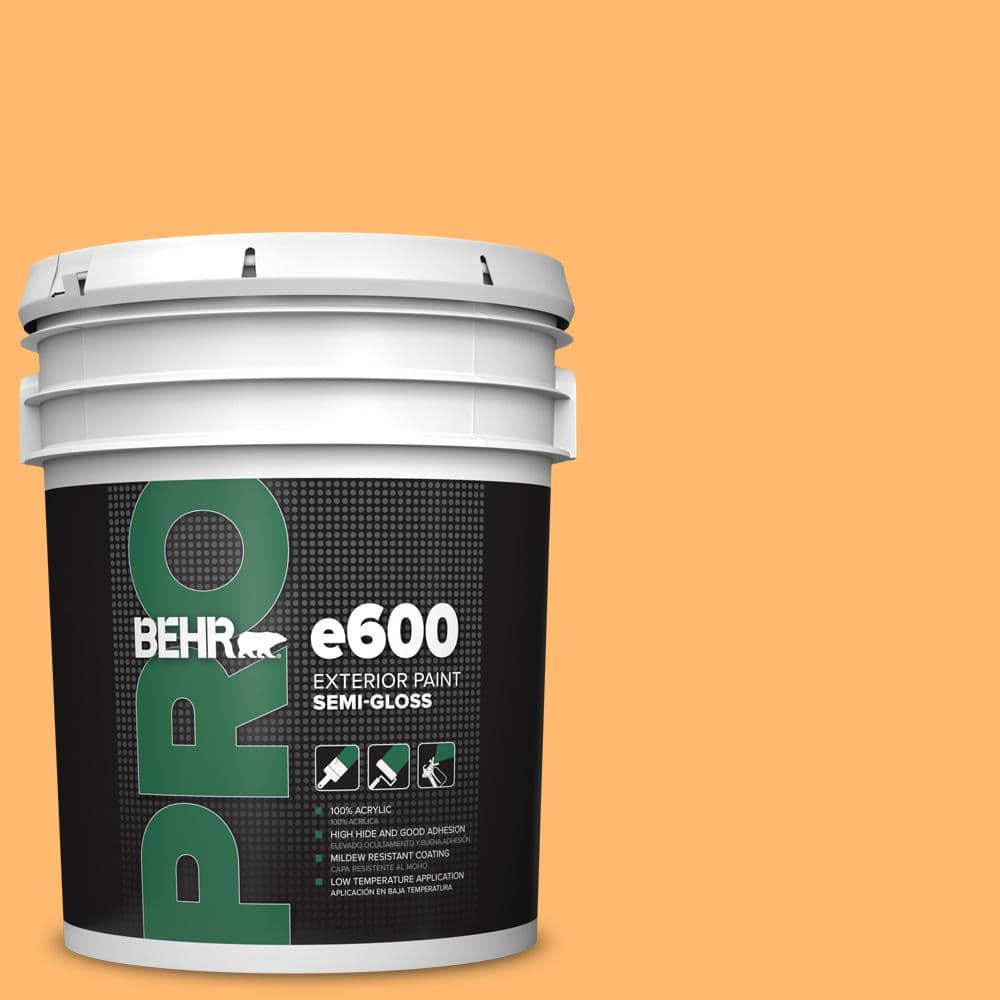 BEHR PRO 5 gal. #P240-5 Cheese Puff Semi-Gloss Exterior Paint