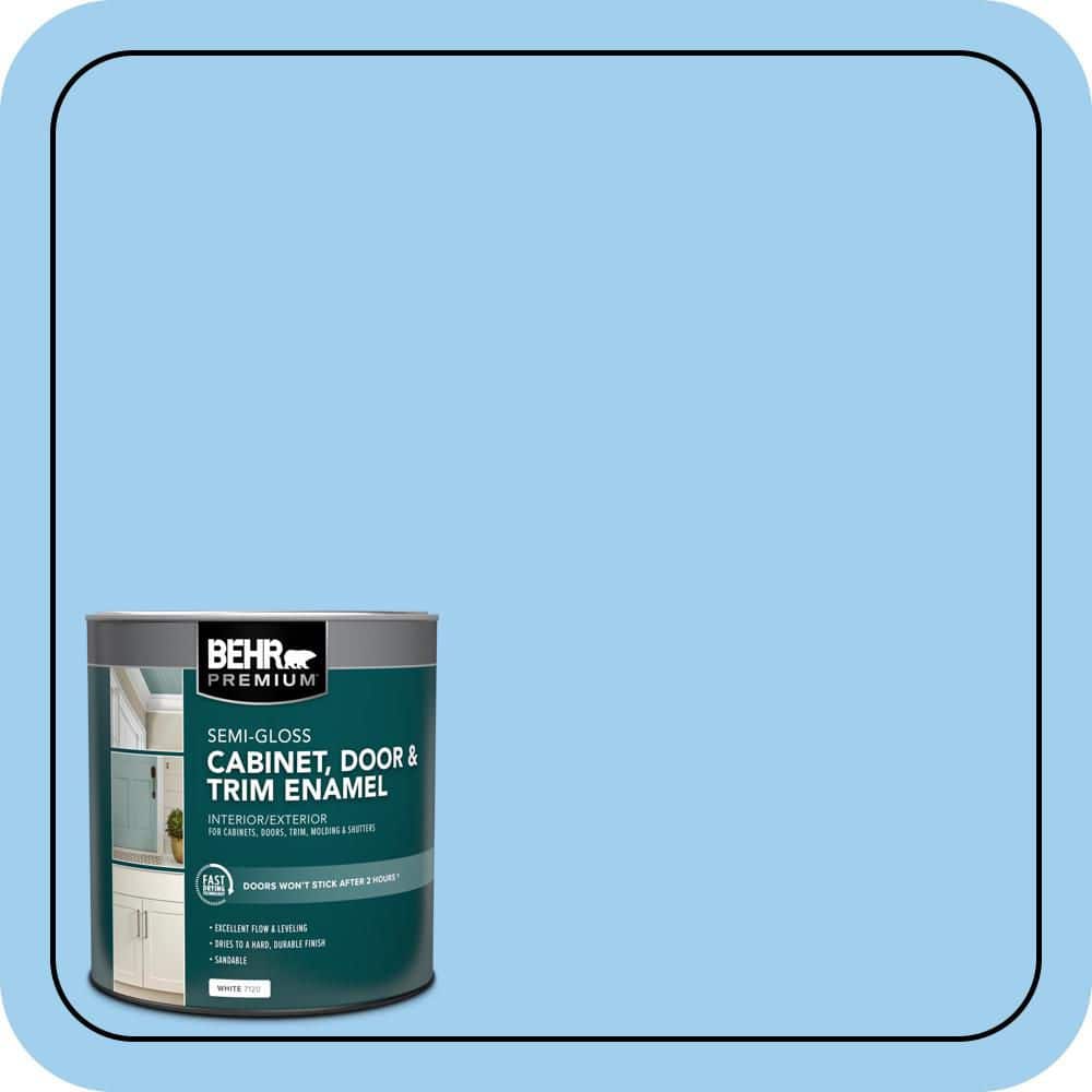 BEHR PREMIUM 1 qt. #P510-2 Mediterranean Charm Semi-Gloss Enamel Interior/Exterior Cabinet, Door & Trim Paint