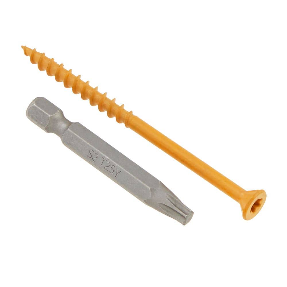 Everbilt #9 x 3 in. Tan Star Torx Drive Flat Head Wood Deck Screw (900-Pack) (2)