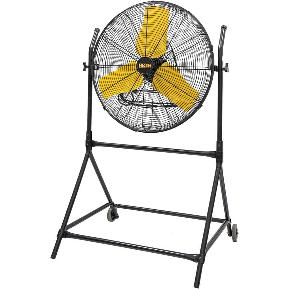 Edendirect 24 in. 3 Speeds Portable Roll-About Tilt Stand Fan with 180° Oscillating, 2-Convenient Wheels, Solid Support, UL Listed (1)