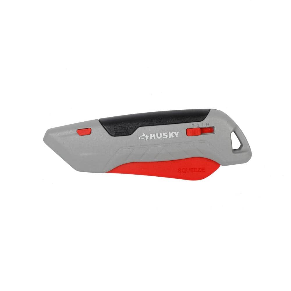 Husky Aluminum Squeeze Safety Utility Knife (1)