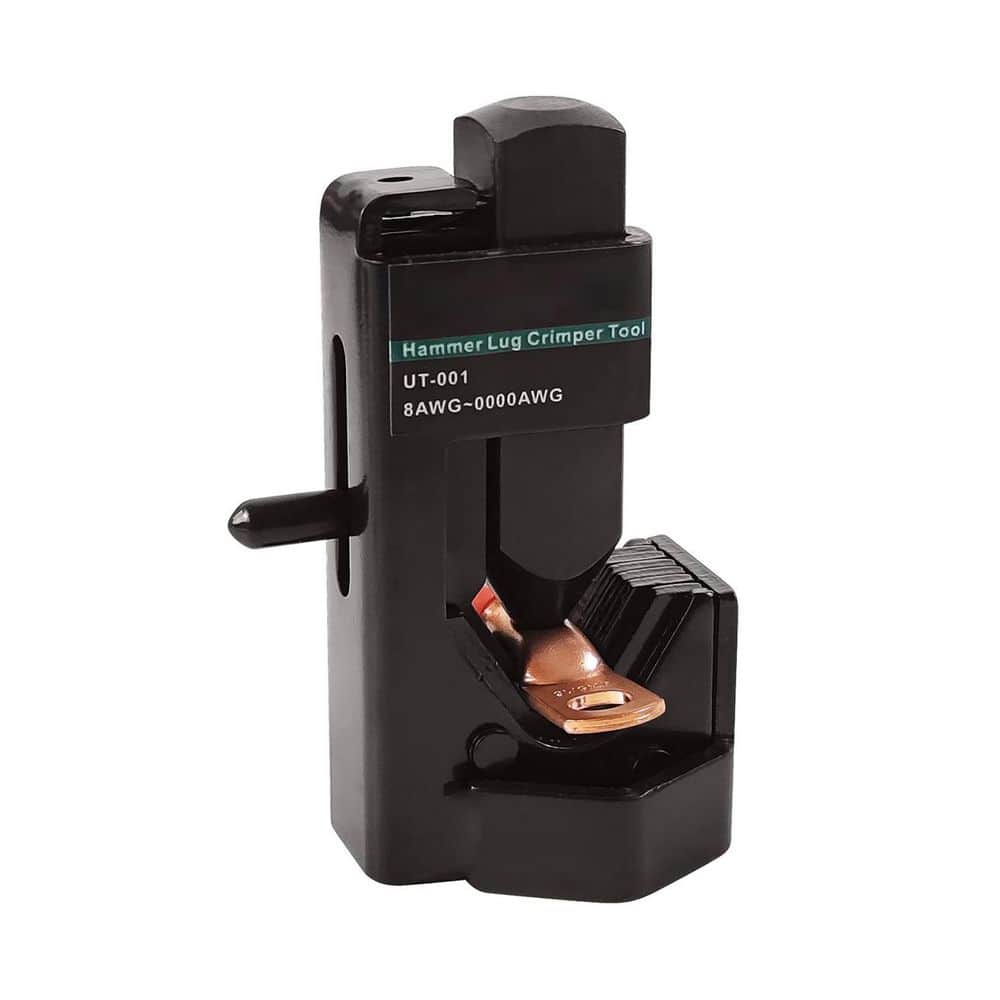 Unbranded Hammer Lug Crimper Tool for 8 AWG to 4/0 AWG Heavy Duty Iron Battery and Welding Cable Electrical Connector