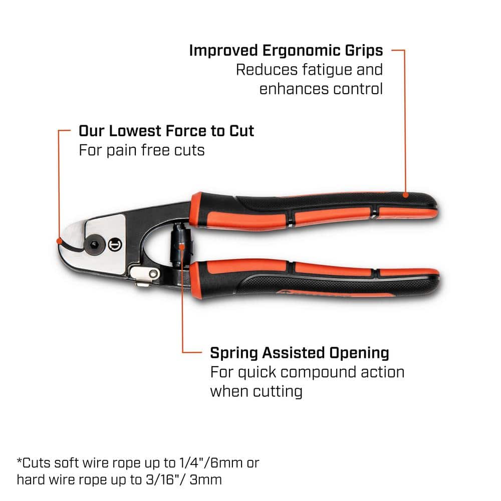 Crescent 7-1/2 in. Pocket Wire Rope and Cable Cutter (2)