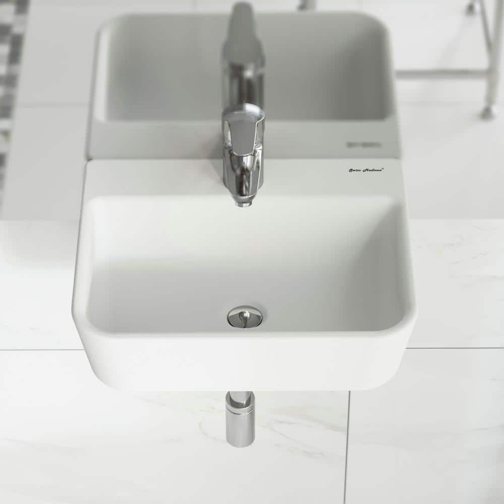 Swiss Madison St. Tropez Wall Mount Sink in White (1)