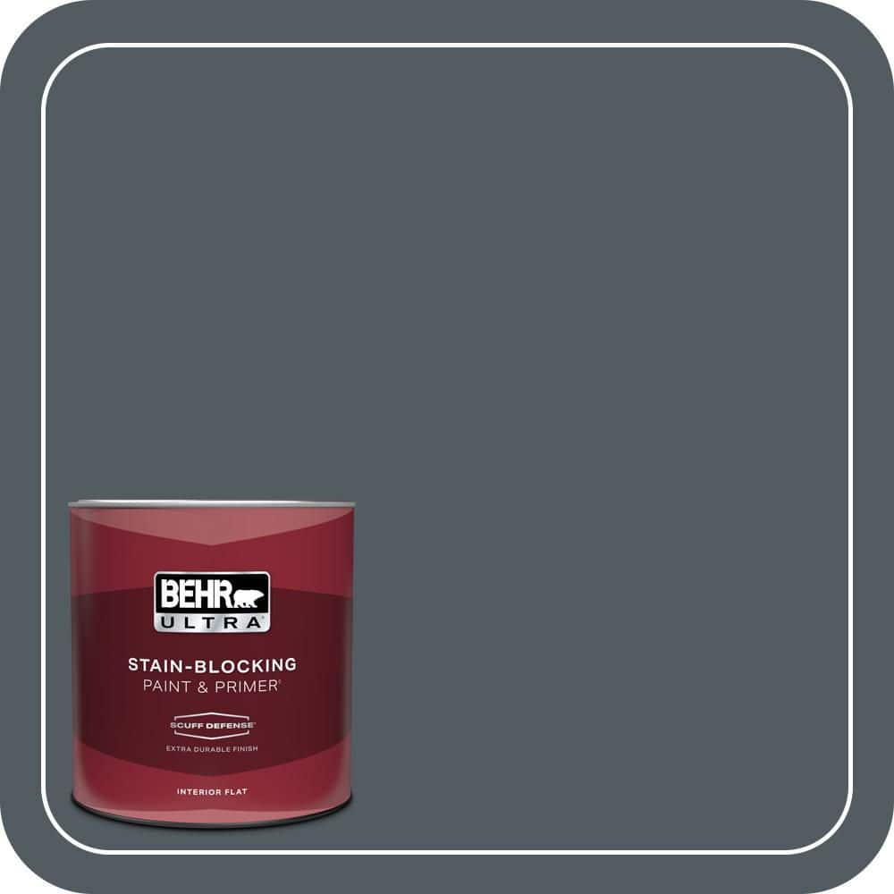 BEHR ULTRA 1 qt. #PPU25-21 City Rain Extra Durable Flat Interior Paint & Primer