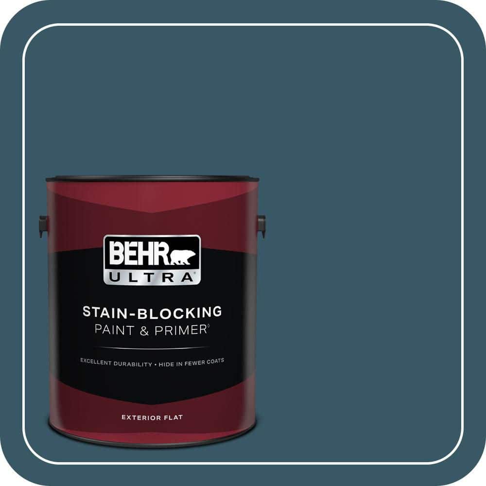 BEHR ULTRA 1 gal. #S460-7 Deep Breath Flat Exterior Paint & Primer