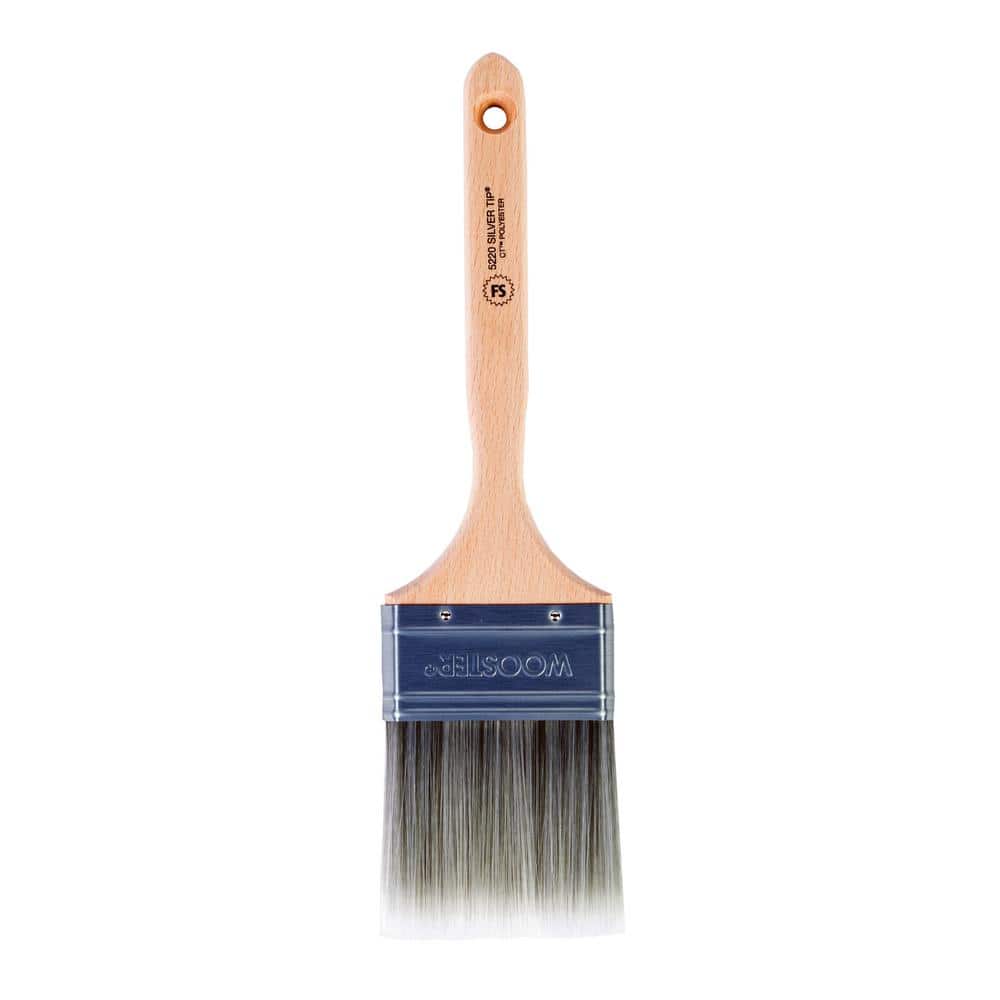 Wooster 3 in. Silver Tip Polyester Flat Brush (3)