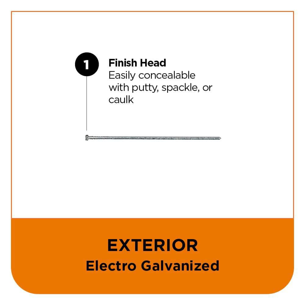 PRO-FIT 2-1/2 in. x 16GA 20 Degree Angled Electroganized Collated Finish Nails (500-Per Box) (3)