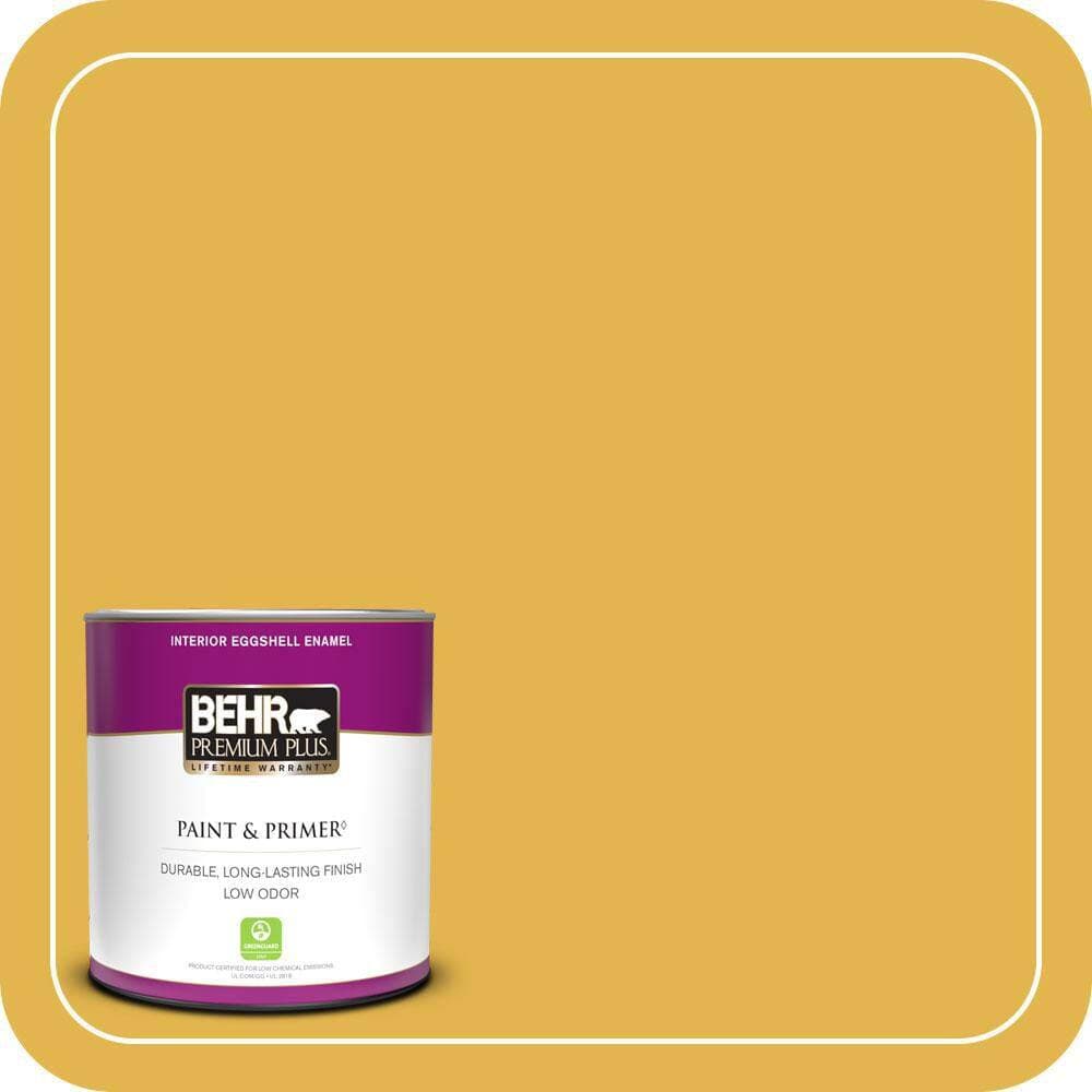 BEHR PREMIUM PLUS #360D-6 Yellow Gold Enamel Low Odor & Primer