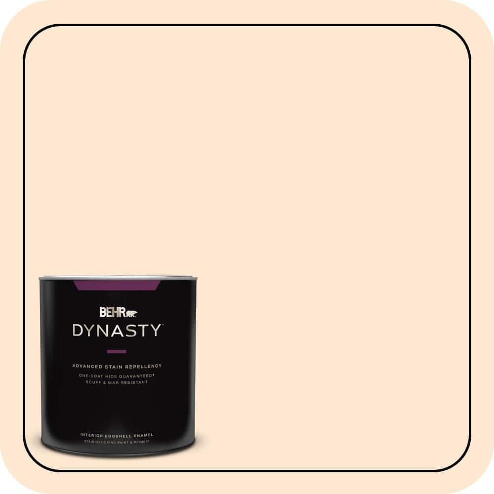 BEHR DYNASTY 1 qt. #P210-1 Sour Candy Eggshell Enamel Interior Stain-Blocking Paint & Primer